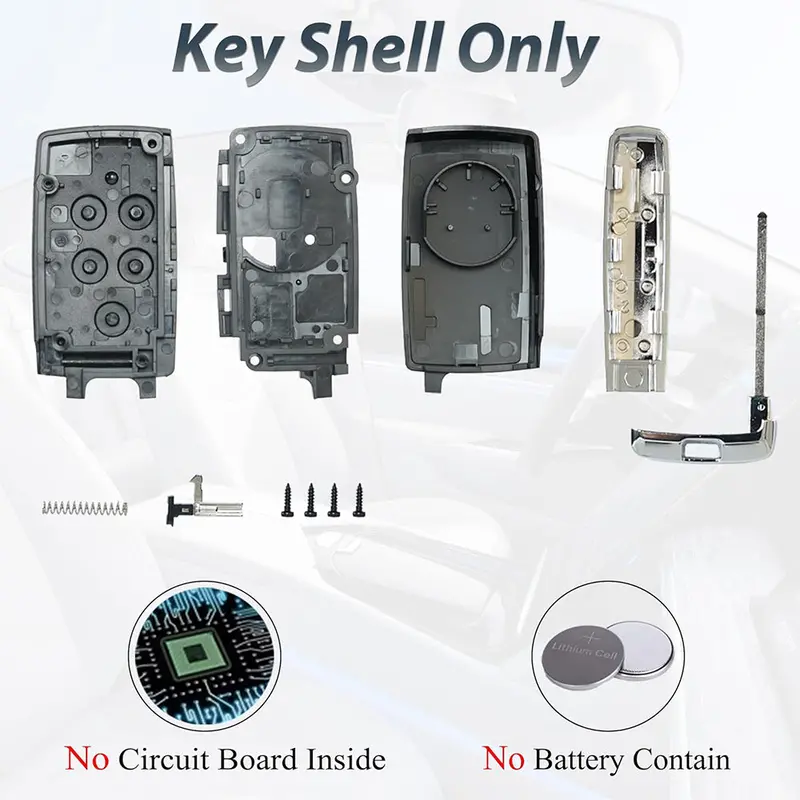 Aftermarket Smart Key Shell Compatible For Range Rover : Sport, Evoque, Velar, Discovery, Defender (2018, 2019, 2020, 2021) 5 Button Smart Key(Smk73_Rr) 2
