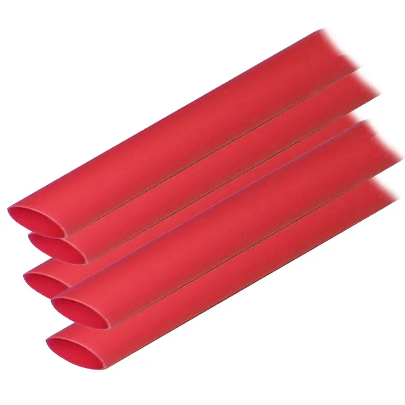 Ancor Adhesive Lined Heat Shrink Tubing (Alt) - 1/2" X 12" - 5-Pack - Red [305624] 1