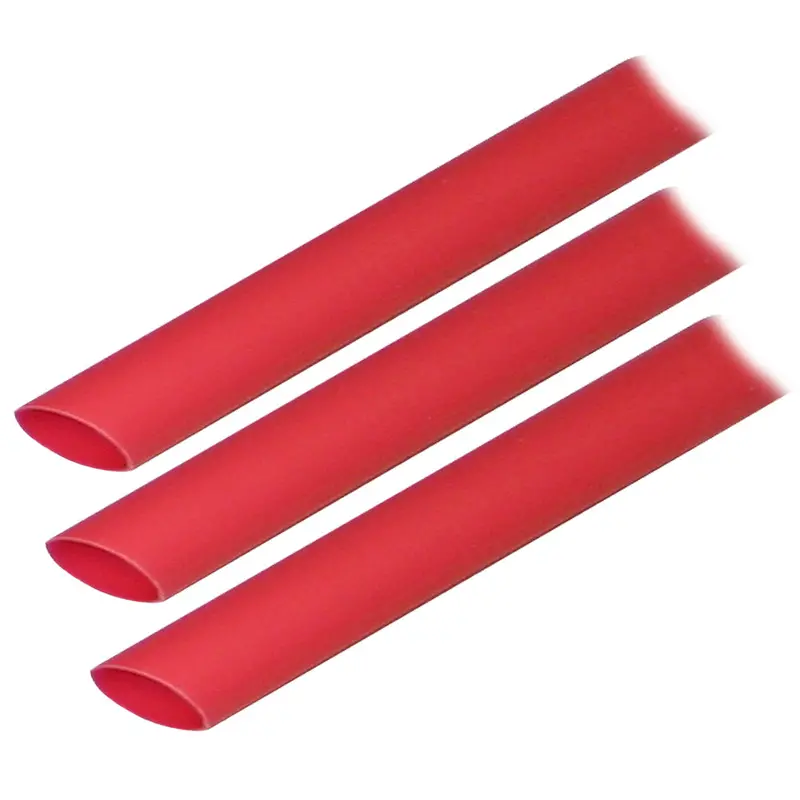 Ancor Adhesive Lined Heat Shrink Tubing (Alt) - 1/2" X 3" - 3-Pack - Red [305603] 1