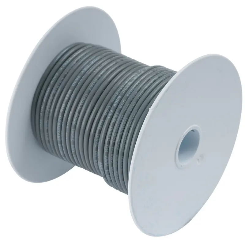Ancor Grey 14 Awg Tinned Copper Wire - 100' [104410] 1