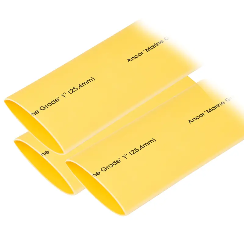 Ancor Heat Shrink Tubing 1" X 12" - Yellow - 3 Pieces [307924] 1