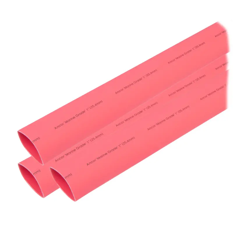 Ancor Heat Shrink Tubing 1" X 3" - Red - 3 Pieces [307603] 1