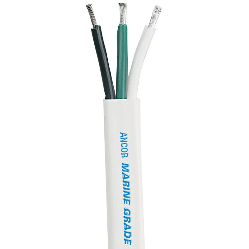 Ancor White Triplex Cable - 6/3 Awg - Flat - 100' [130710] 1