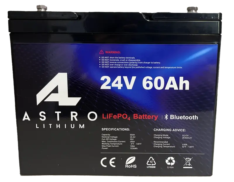 Astro Lithium 24V 60Ah Deep Cycle Battery 1