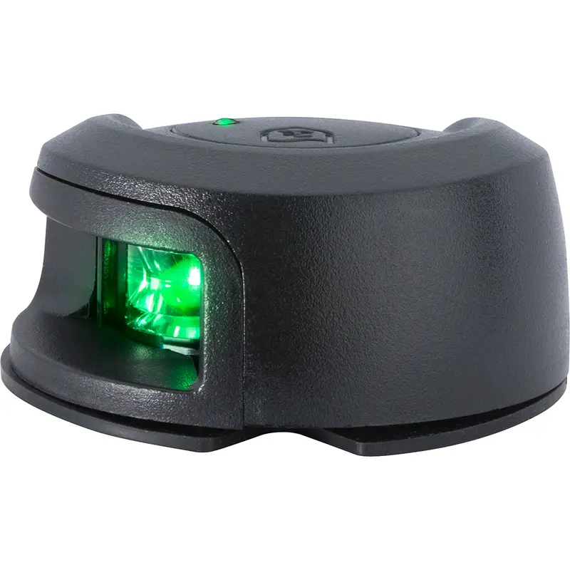 Attwood Lightarmor Deck Mount Navigation Light - Black Composite - Starboard (Green) - 2Nm [Nv2012pbg-7] 1