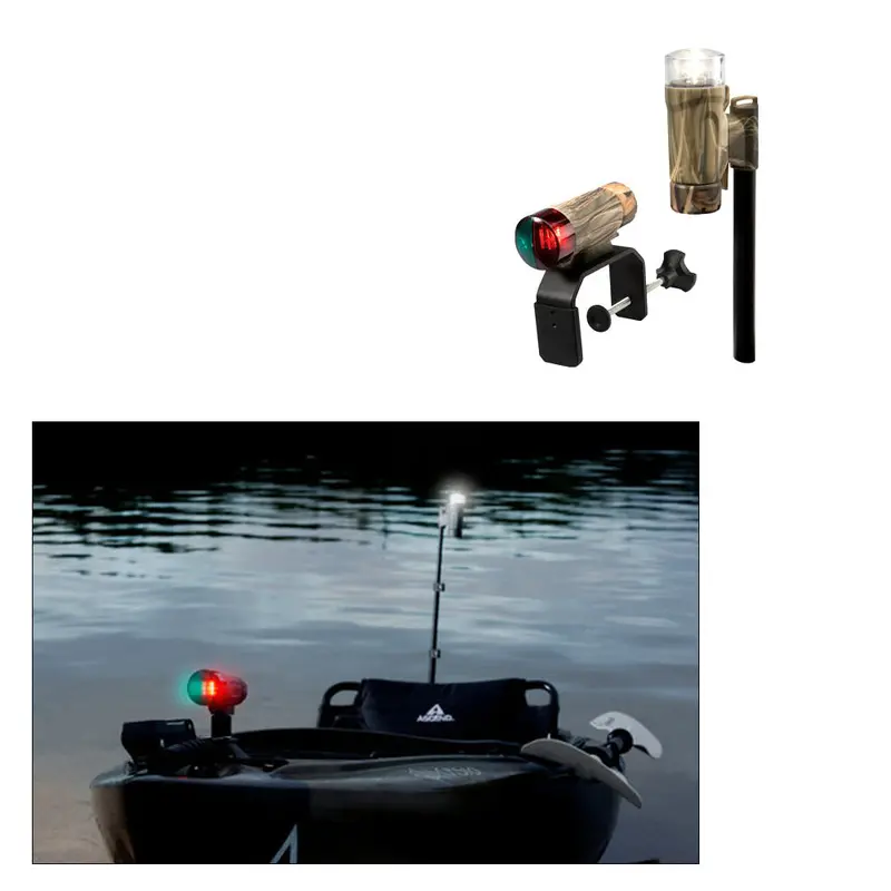 Attwood Paddlesport Portable Navigation Light Kit - C-Clamp, Screw Down Or Adhesive Pad - Realtree Max-4 Camo [14195-7] 1