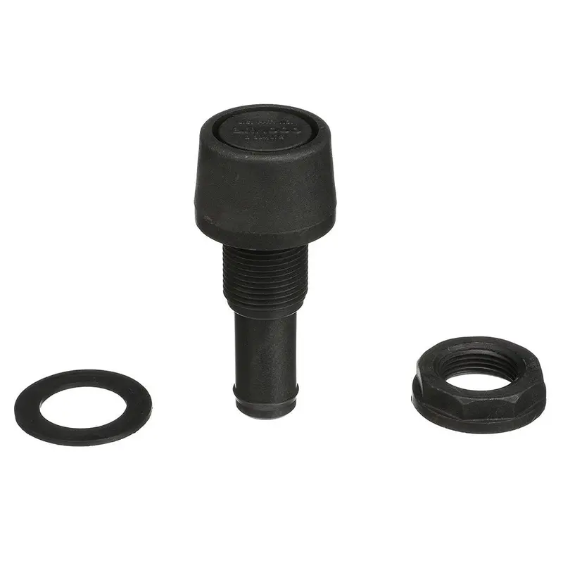 Attwood Straight Fuel Vent - Black Polypropylene [1607-3] 1