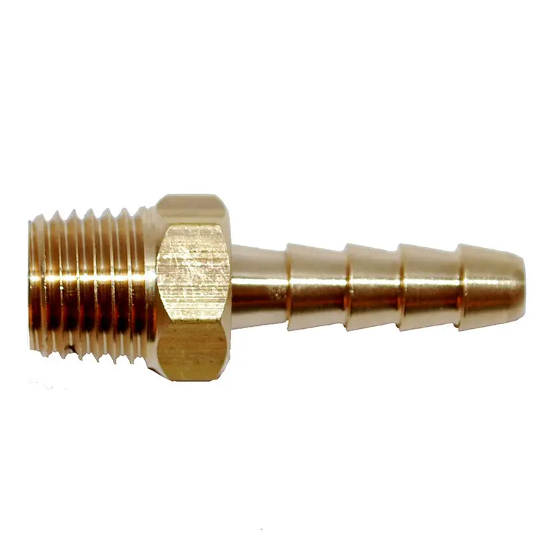 Attwood Universal Brass Fuel Hose Fitting - 1/4" Npt X 3/8" Barb [14540-6] 1