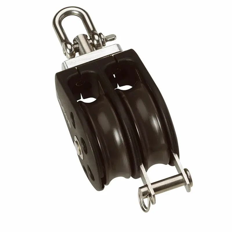 Barton Size 2 35Mm Plain Bearing Pulley Block Double Swivel  Becket [N02231] 1