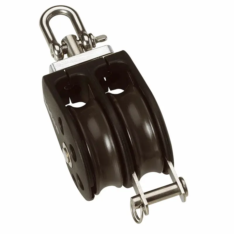 Barton Size 3 45Mm Plain Bearing Pulley Block Double Swivel  Becket [N03231] 1