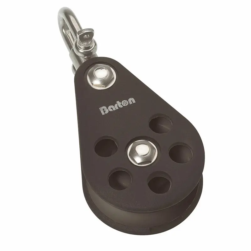 Barton Size 5 54Mm Plain Bearing Pulley Block Single Block Swivel [N05130] 1
