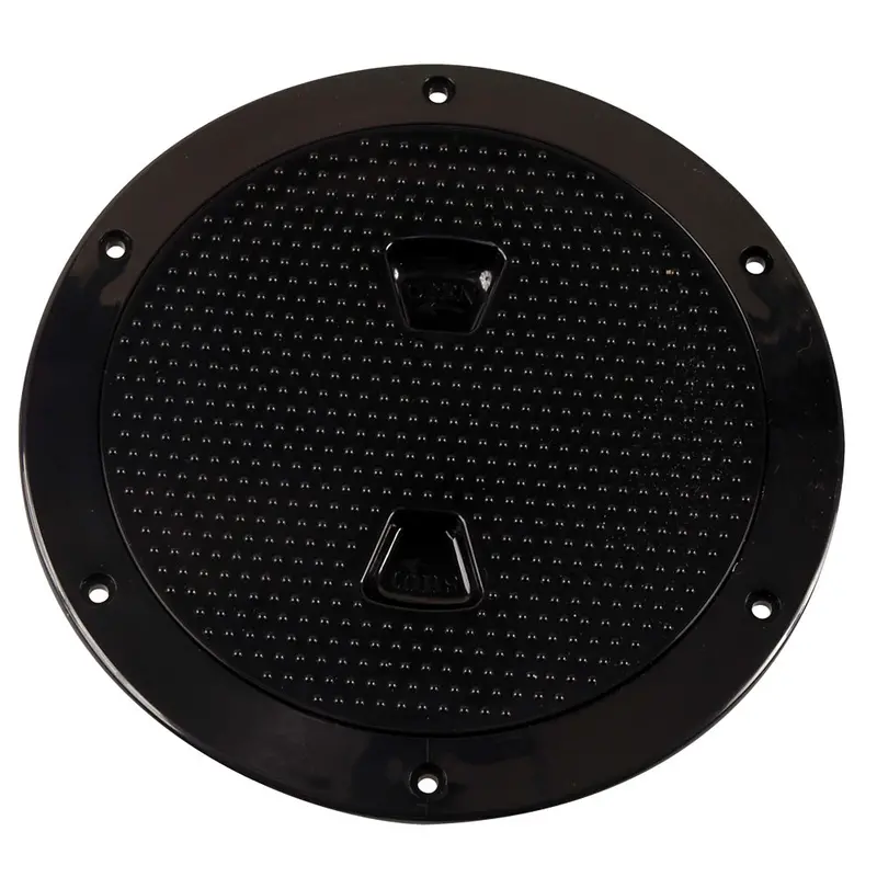 Beckson 6" Non-Skid Screw-Out Deck Plate - Black [Dp62-B] 1