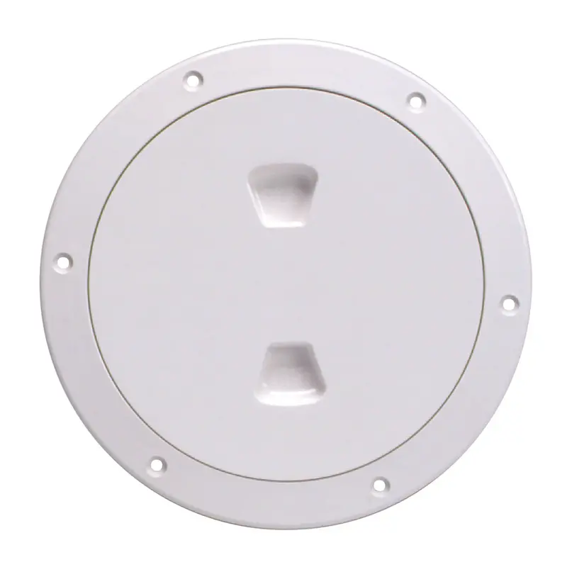 Beckson 6" Smooth Center Screw-Out Deck Plate - White [Dp60-W] 1