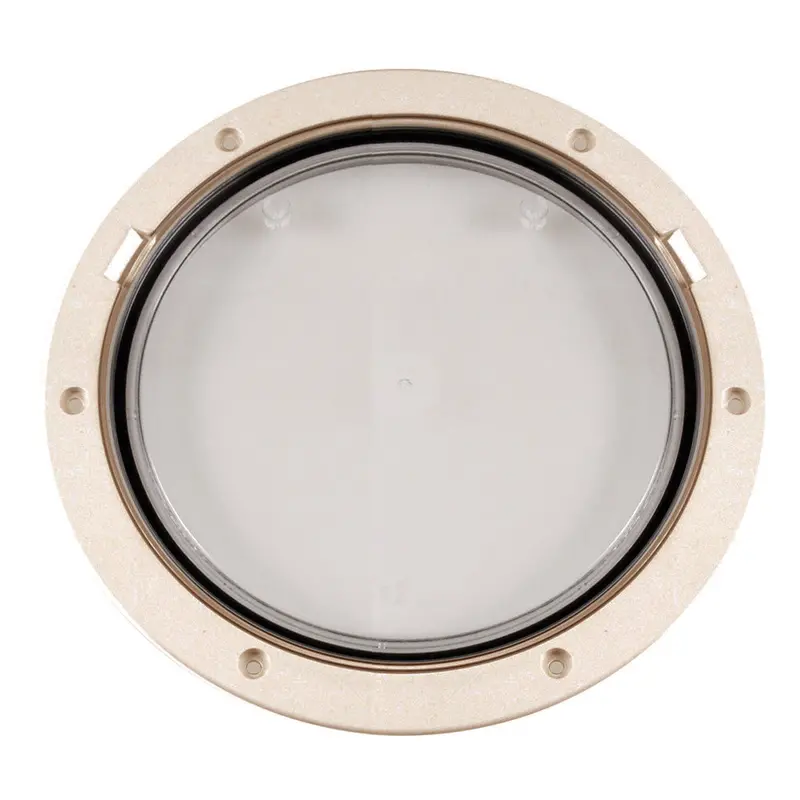 Beckson 8" Clear Center Pry-Out Deck Plate - Beige [Dp81-N-C] 1