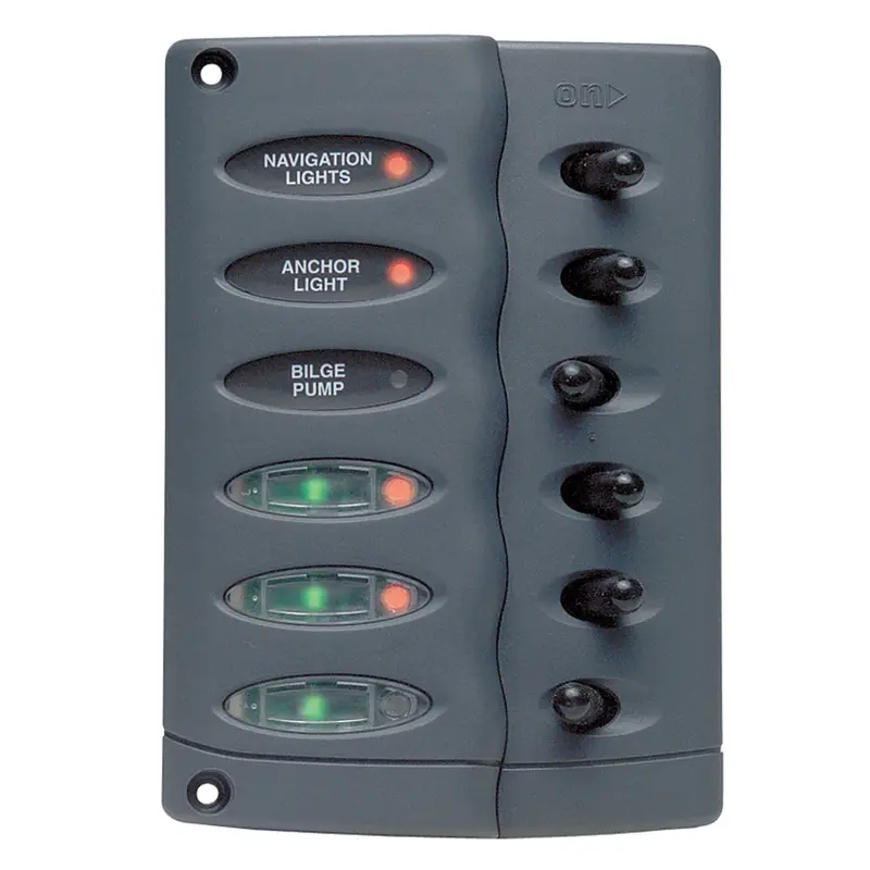 Bep Contour Switch Panel - Waterproof 6 Way [Csp6] 1