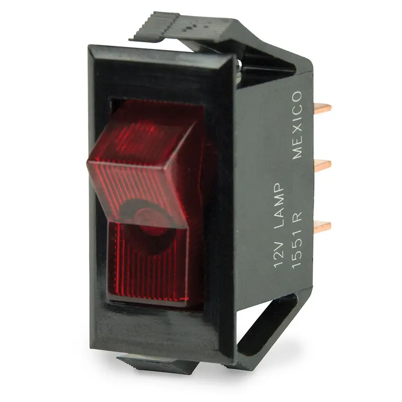 Bep Illuminated Spst Rocker Switch - Red Led - 12V - Off/On [1001705] 1