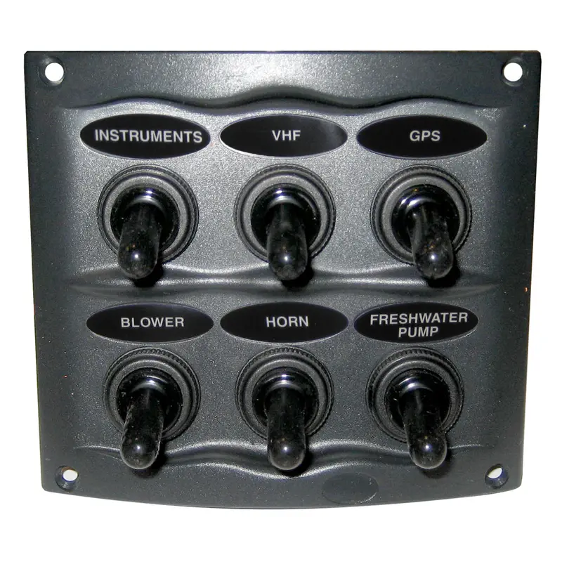 Bep Waterproof Panel - 6 Switches - Grey [900-6Wp] 1