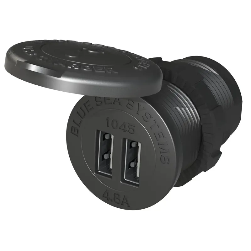 Blue Sea 1045 12/24V Dual Usb Charger - 1-1/8" Socket Mount [1045] 1