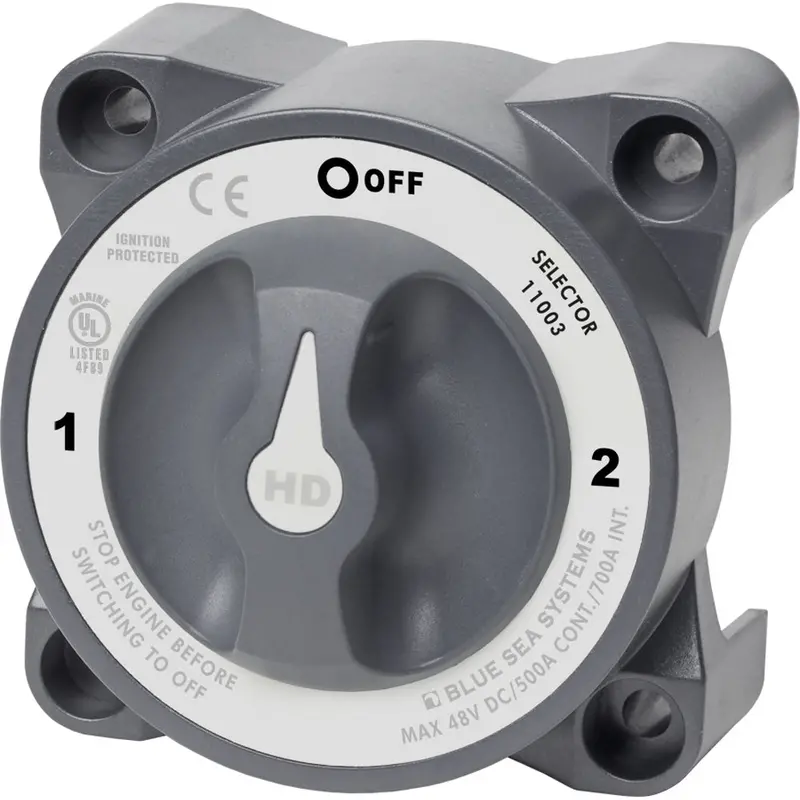 Blue Sea 11003 Hd-Series Battery Switch W/Alternator Field Disconnect - 3-Position [11003] 1