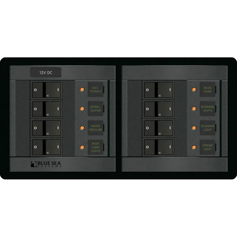 Blue Sea 1225 12V Dc 8 Position - Horizontal [1225] 1