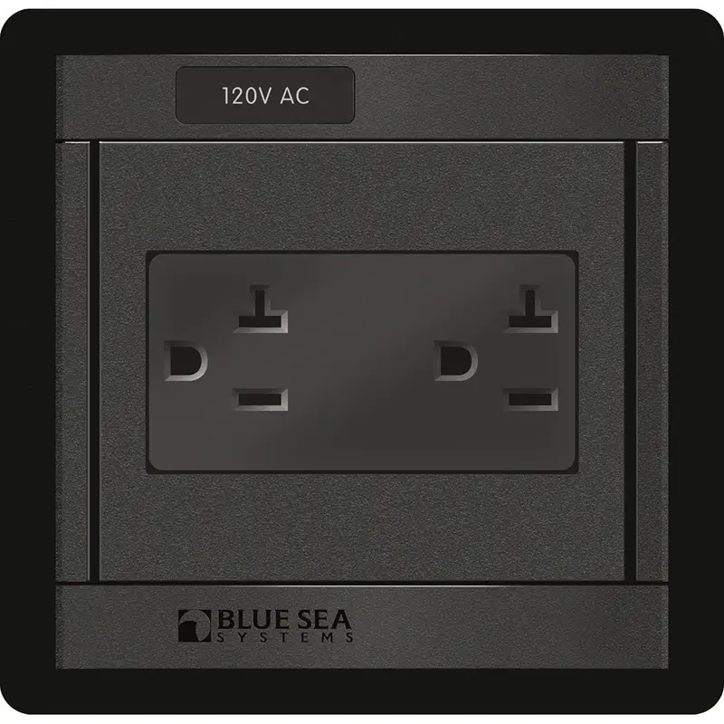 Blue Sea 1479 360 Panel - 120V Ac Dual Outlet [1479] 1