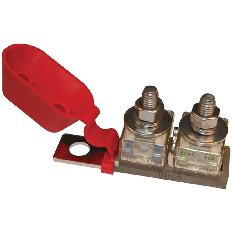 Blue Sea 2151 Terminal Fuse Block - 3/8" Mounting Hole - 2 Terminal Studs [2151] 1