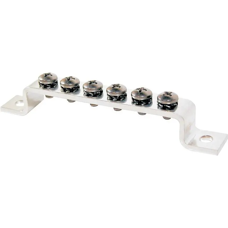 Blue Sea 2306 Minibus 100Amp Common Busbar Grounding Busbar 6 X 8-32 Screw Terminal [2306] 1