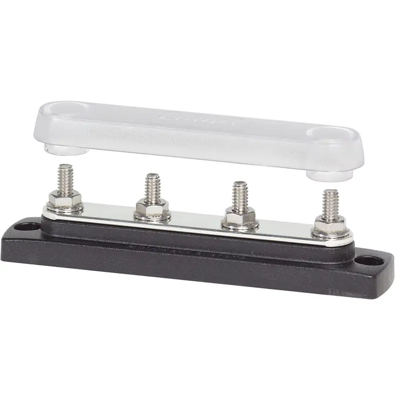 Blue Sea 2307 Common 150A Busbar - (4) 1/4"-20 Studs W/Cover [2307] 1