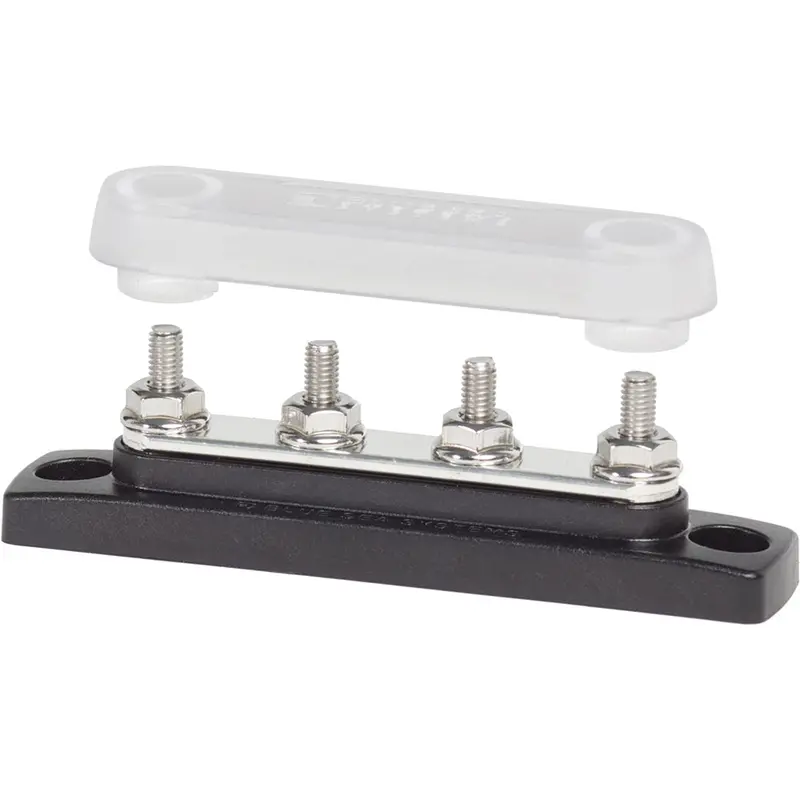 Blue Sea 2315 Minibus 100 Ampere Common Busbar 4 X 10-32 Stud Terminal With Cover [2315] 1