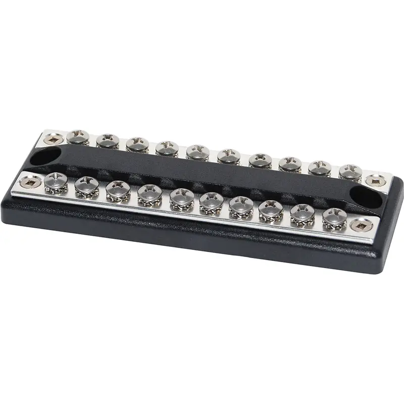 Blue Sea 2702 Dualbus 100Amp Common Busbar 10 X 8-32 Screw Terminal [2702] 1