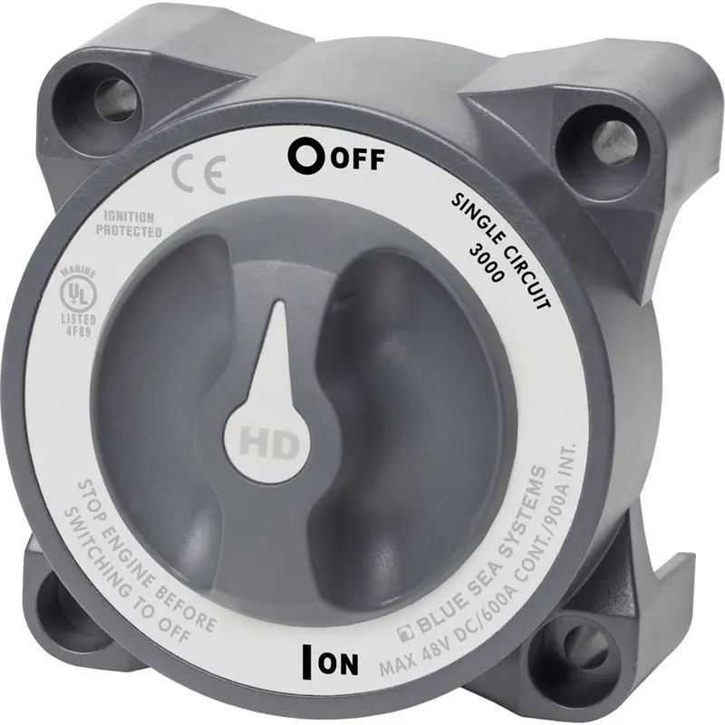 Blue Sea 3000 Hd-Series Battery Switch Single Circuit On/Off [3000] 1