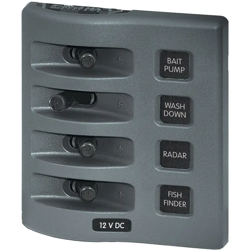 Blue Sea 4305 Weatherdeck 12V Dc Waterproof Switch Panel - 4 Posistion [4305] 1