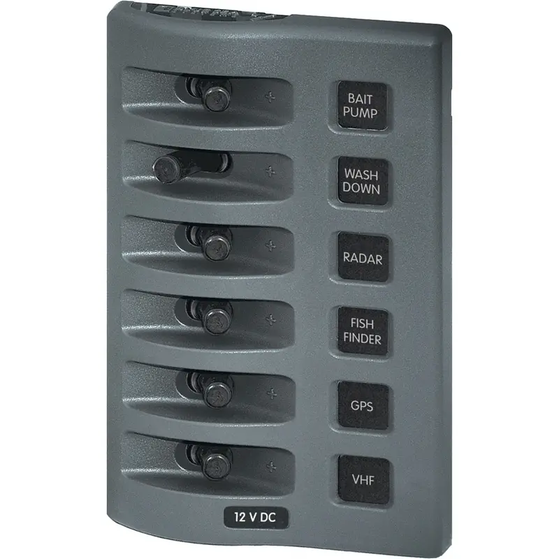 Blue Sea 4307 Weatherdeck 12V Dc Waterproof Switch Panel - 6 Position [4307] 1