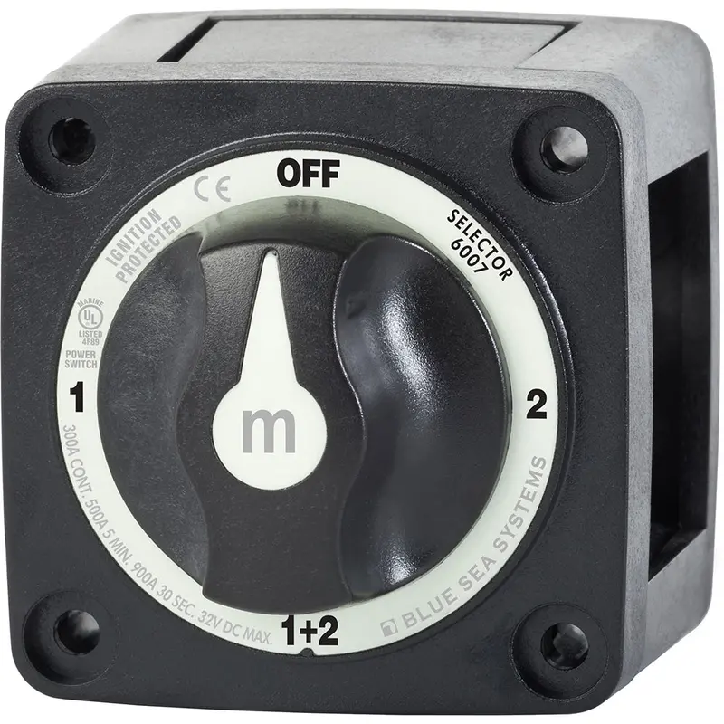 Blue Sea 6007200 Battery Switch Mini - 4 Position - Black [6007200] 1