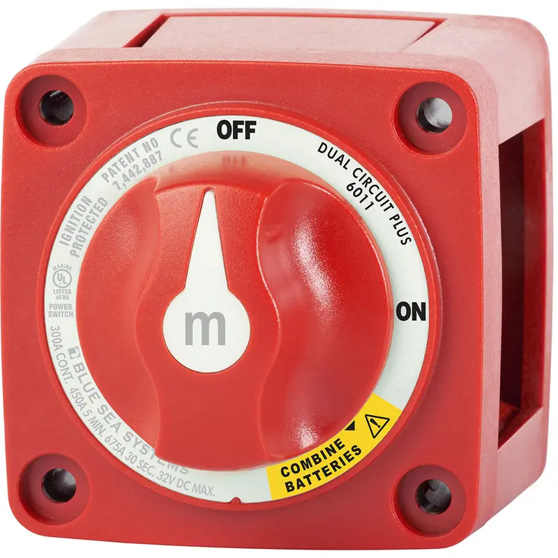 Blue Sea 6011 M-Series (Mini) Battery Switch Dual Circuit Plus [6011] 1
