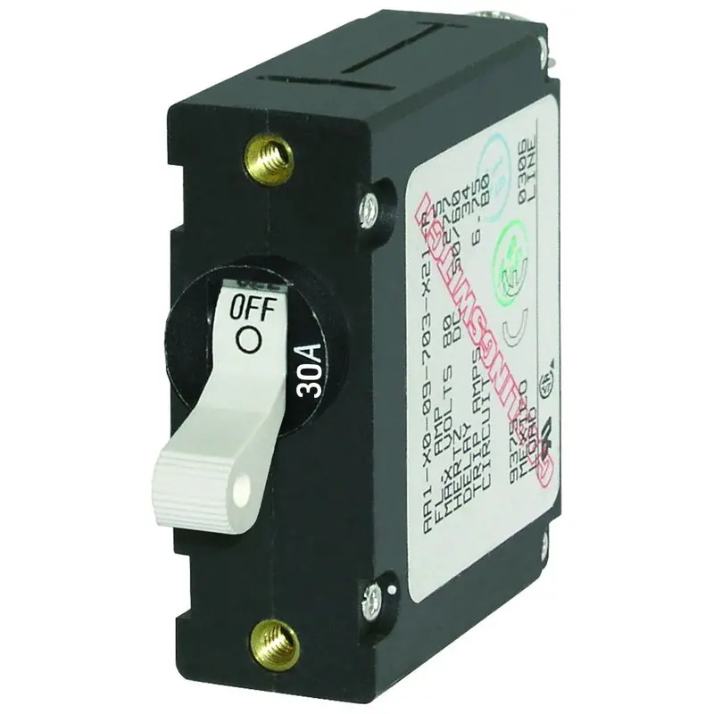 Blue Sea 7222 Ac/Dc Single Pole Magnetic World Circuit Breaker - 30Amp [7222] 1