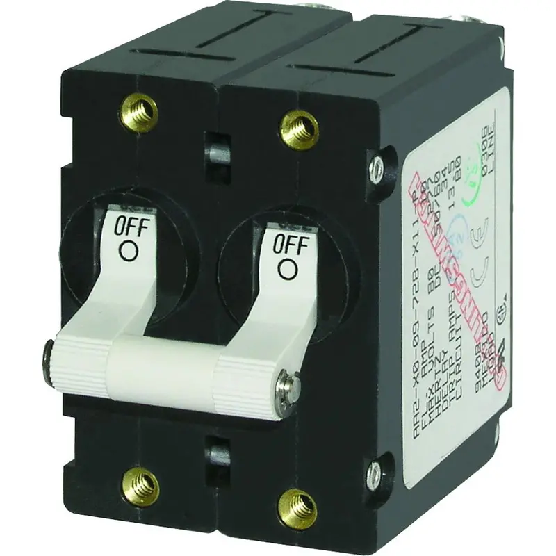 Blue Sea 7235 A-Series Double Pole Toggle - 15Amp - White [7235] 1