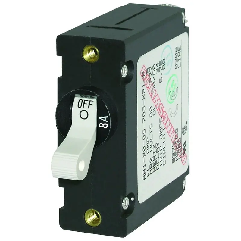 Blue Sea 7299 Ac / Dc Single Pole Magnetic World Circuit Breaker  -  8 Amp [7299] 1