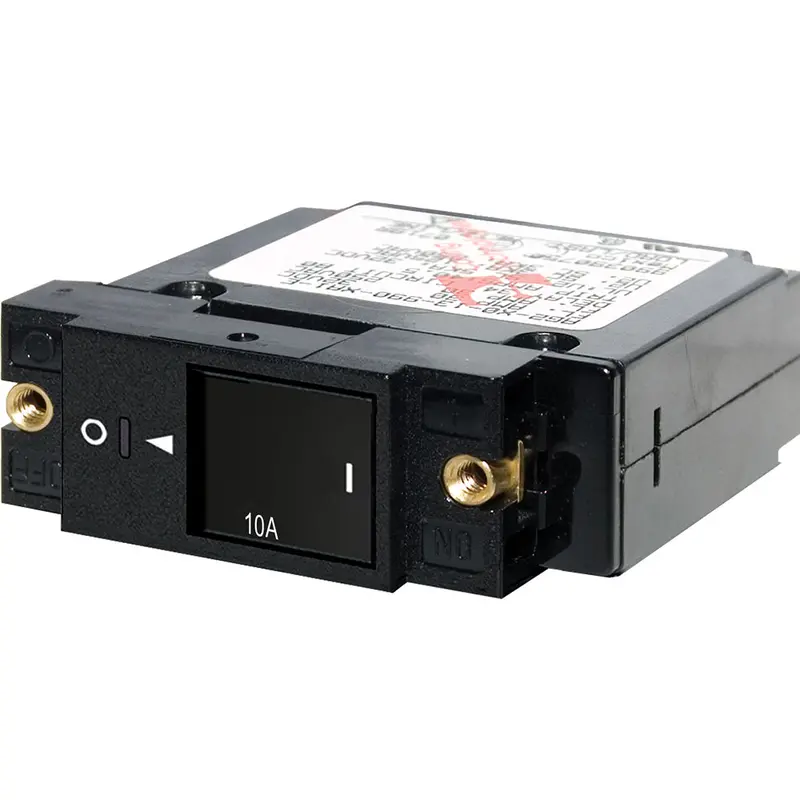 Blue Sea 7427 Single Pole Small Case 2" Slot Reset Rocker Circuit Breaker - 10 Amp [7427] 1