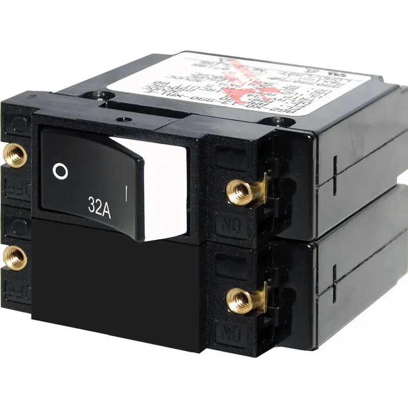 Blue Sea 7575 A-Series Raised Rocker Circuit Breaker - Double Pole - 32A [7575] 1
