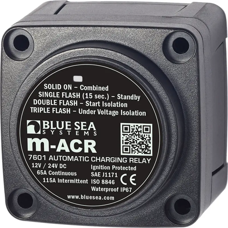Blue Sea 7601 Dc Mini Acr Automatic Charging Relay - 65 Amp [7601] 1