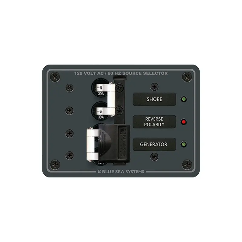 Blue Sea 8032 Ac Toggle Source Selector 120V Ac - 30Amp - White Switches [8032] 1