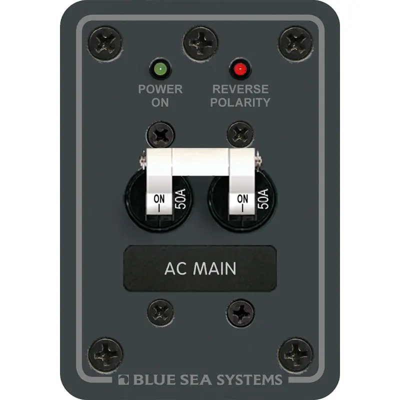 Blue Sea 8079 Ac Main Only Circuit Breaker Panel - White Switches [8079] 1