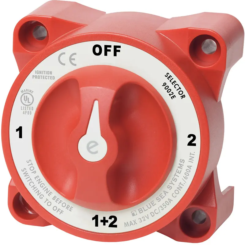 Blue Sea 9002E E-Series Battery Switch Selector W/Alternator Field Disconnect [9002E] 1