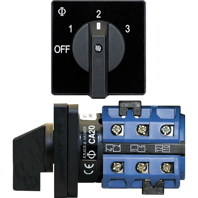 Blue Sea 9010 Switch, Av 120Vac 32A Off +3 Positions [9010] 1