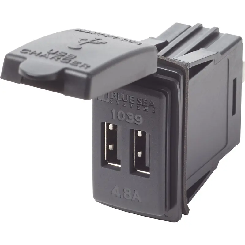 Blue Sea Dual Usb Charger - 24V Contura Mount [1039] 1