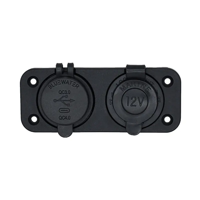 Bluewater Round Dual Usb/Usb-C Charger [3000-4001A] 1