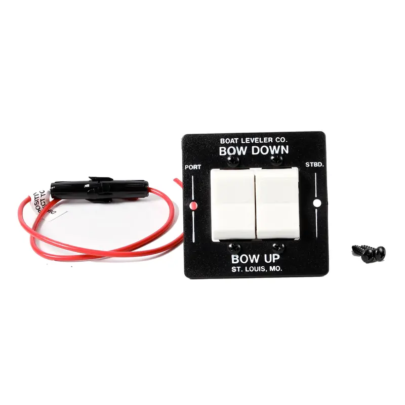 Boat Leveler Waterproof Trim Tab Switch - Black/Black Buttons [12725] 1