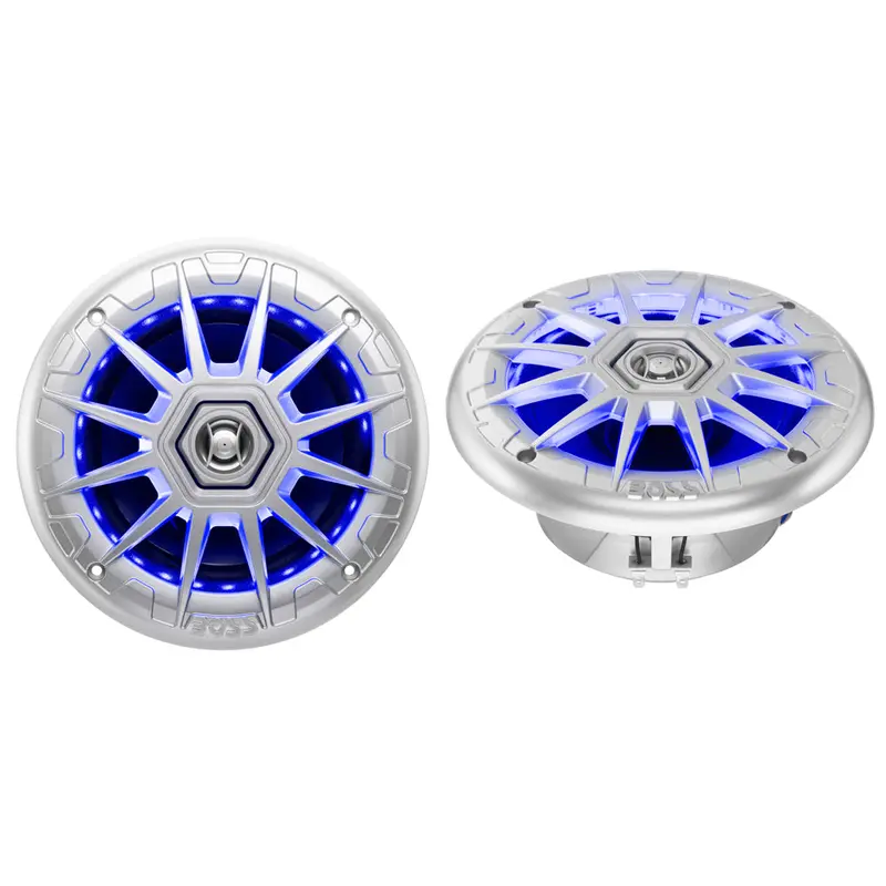 Boss Audio 6.5" Mrgb65s Speakers W/Rgb Lighting - Silver - 200W [Mrgb65s] 1