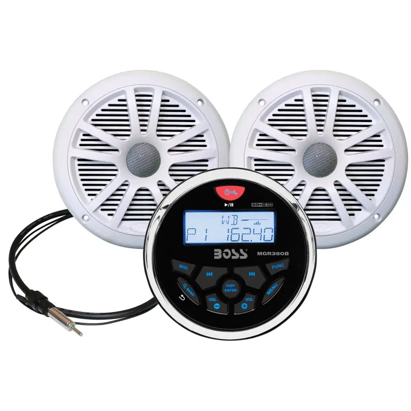 Boss Audio Mckgb350w.6 Marine Stereo  6.5" Speaker Kit - White [Mckgb350w.6] 1